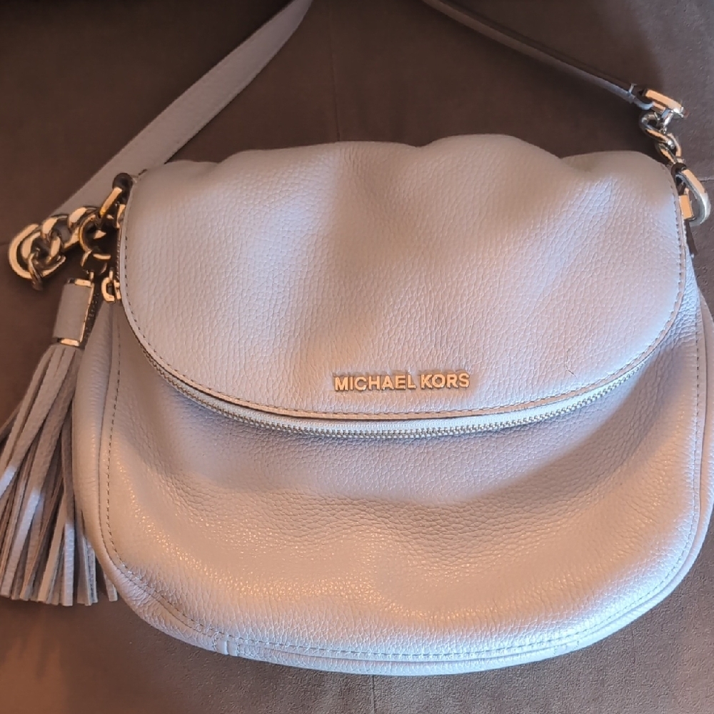 Michael Kors Gray Crossbody Bag with Tassel